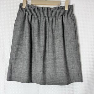 J.Crew Gray Wool Blend Skirt Size 4 Women’s Career Office Lined Pockets